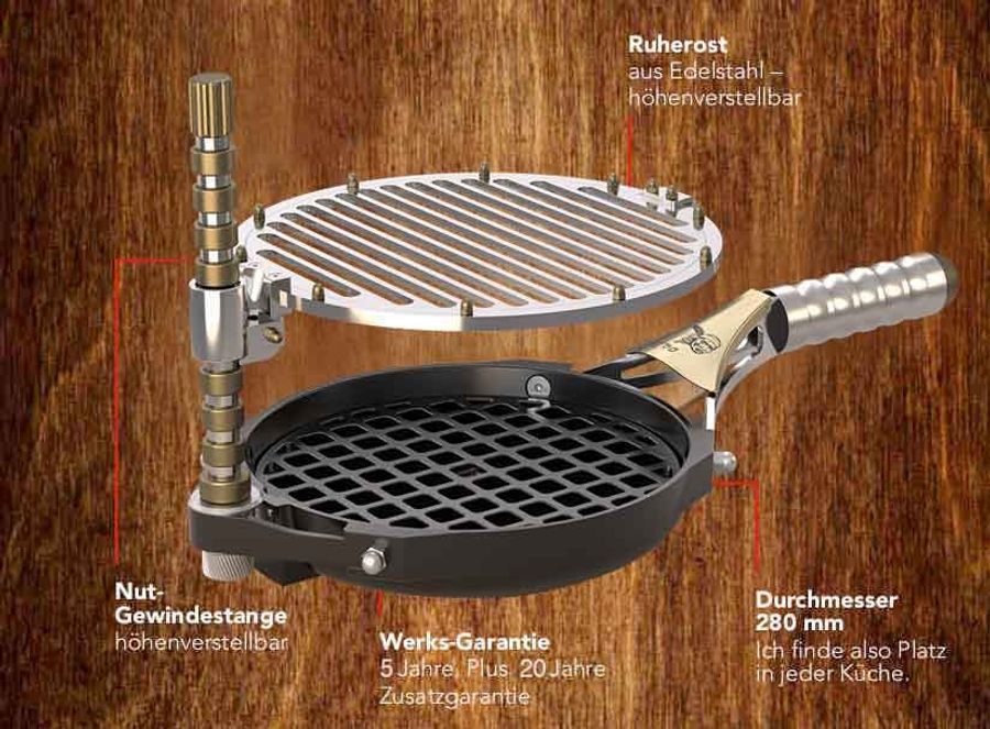 Satoo® Grill- & Aromatisierungspfanne
