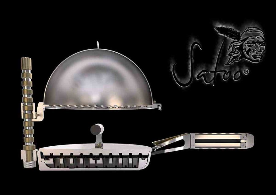Satoo® Grill- & Aromatisierungspfanne: Querschnitt